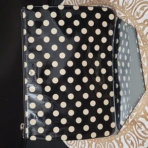 Kate Spade| Patent Leather Polka Dot Pouch bag